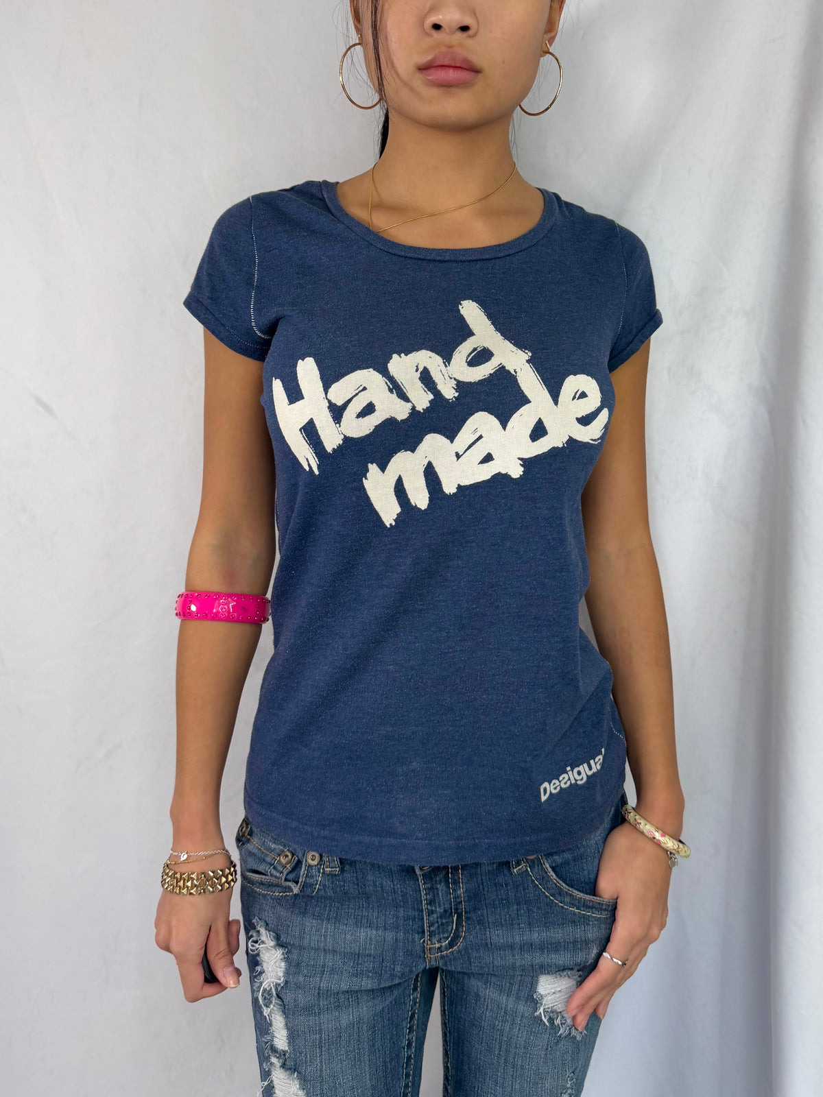 Vintage Desigual graphic baby tee
