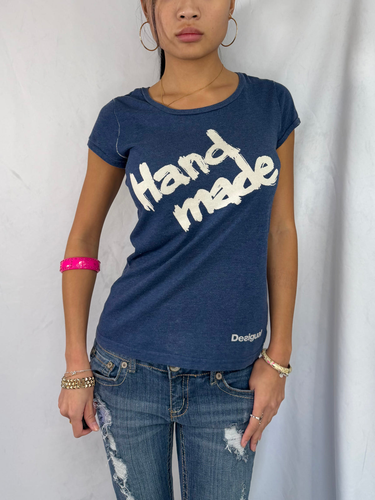 Vintage Desigual graphic baby tee