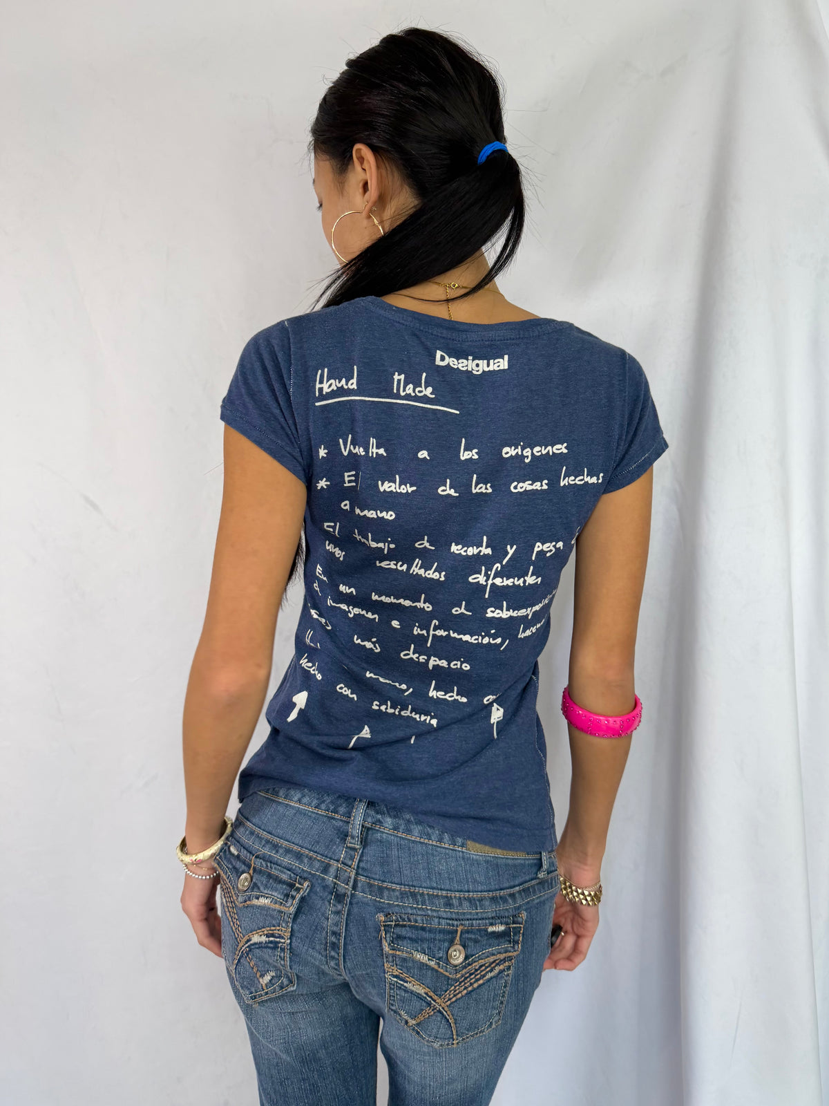 Vintage Desigual graphic baby tee