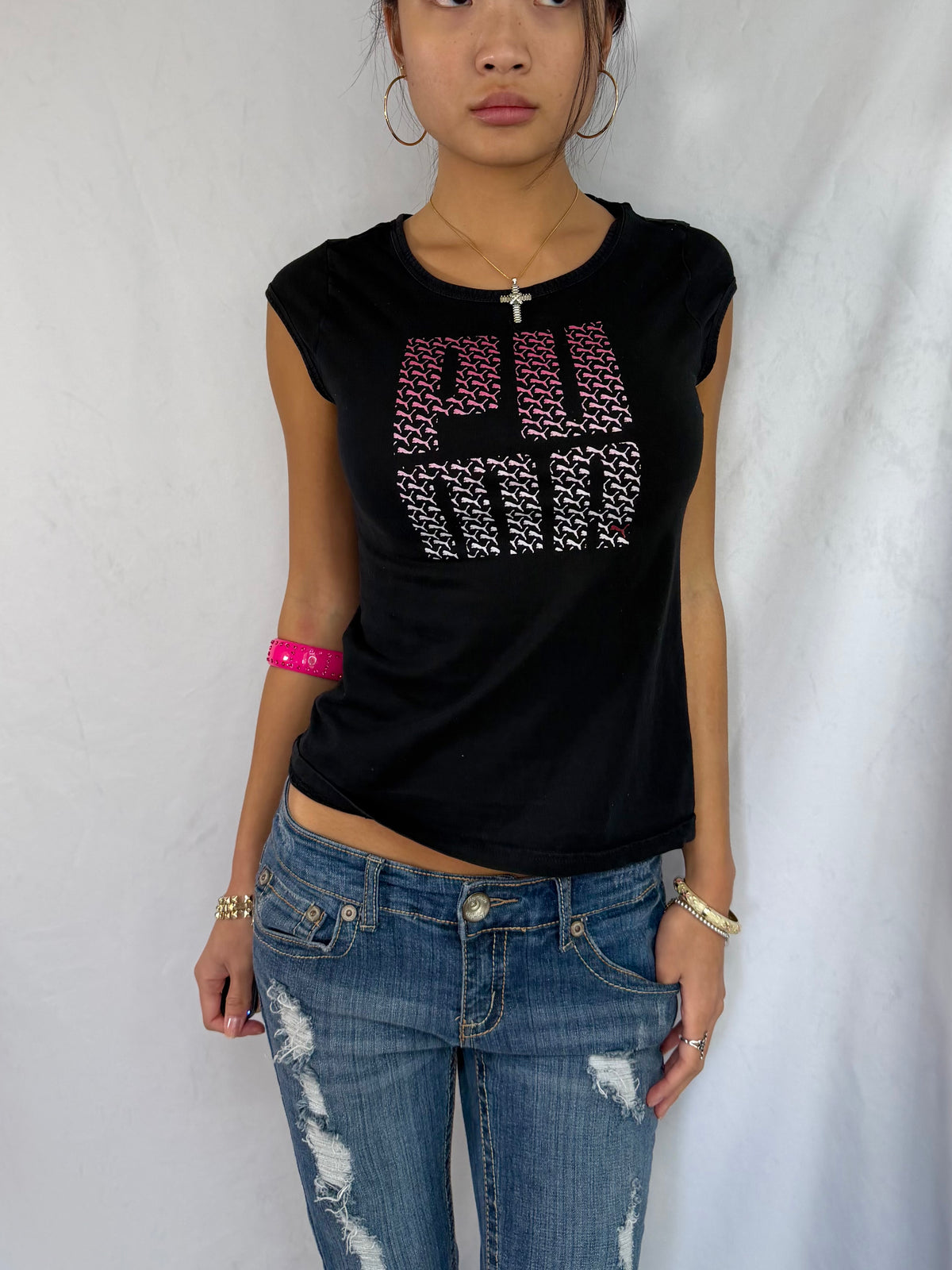 Vintage Puma graphic baby tee