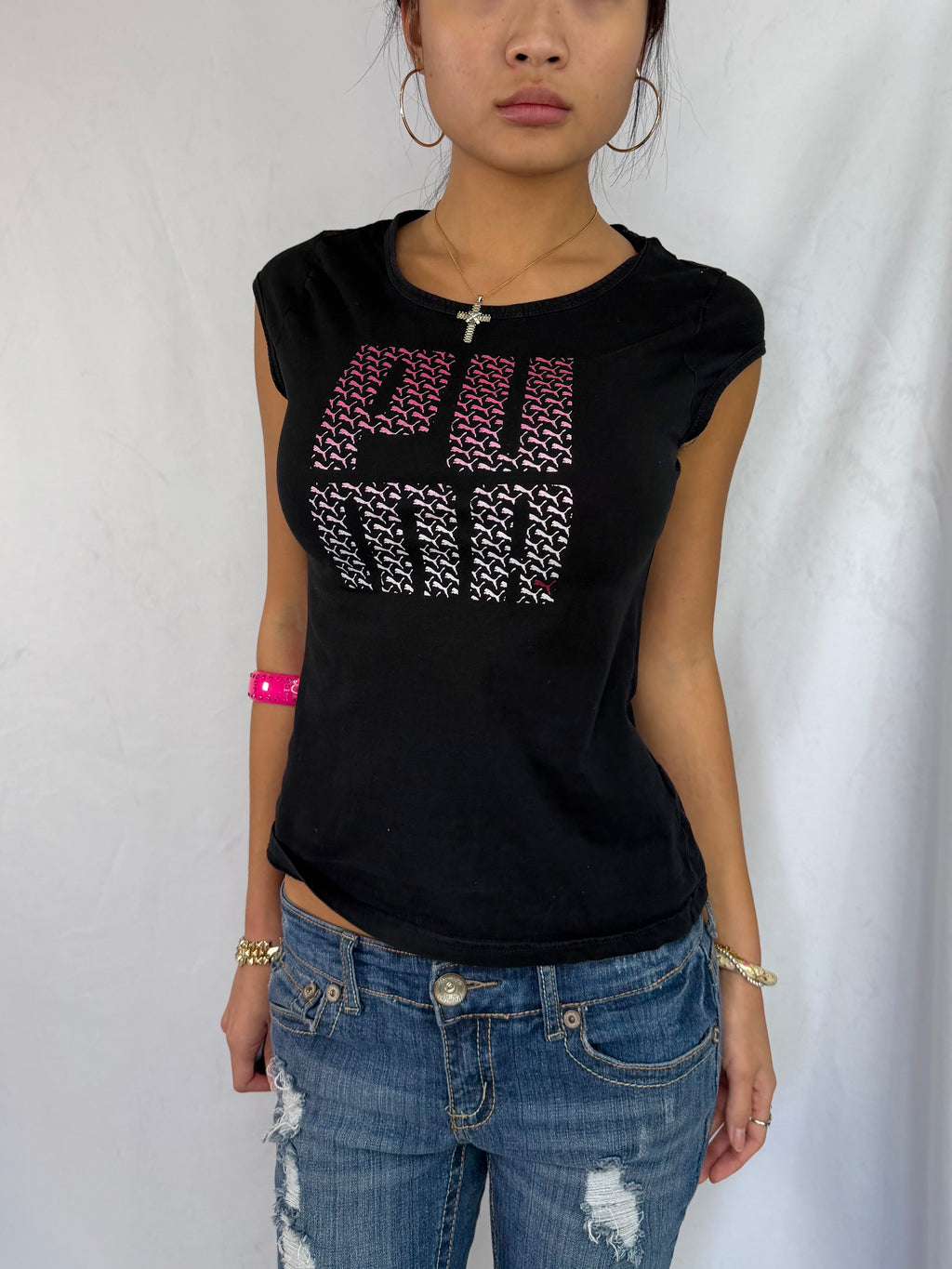 Vintage Puma graphic baby tee